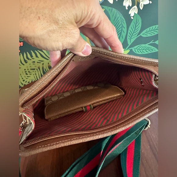GUCCI Bundle ♥️💚 Ophidia Clutch GG Coated Canvas w Rare Interior & Wallet - Picture 10 of 15
